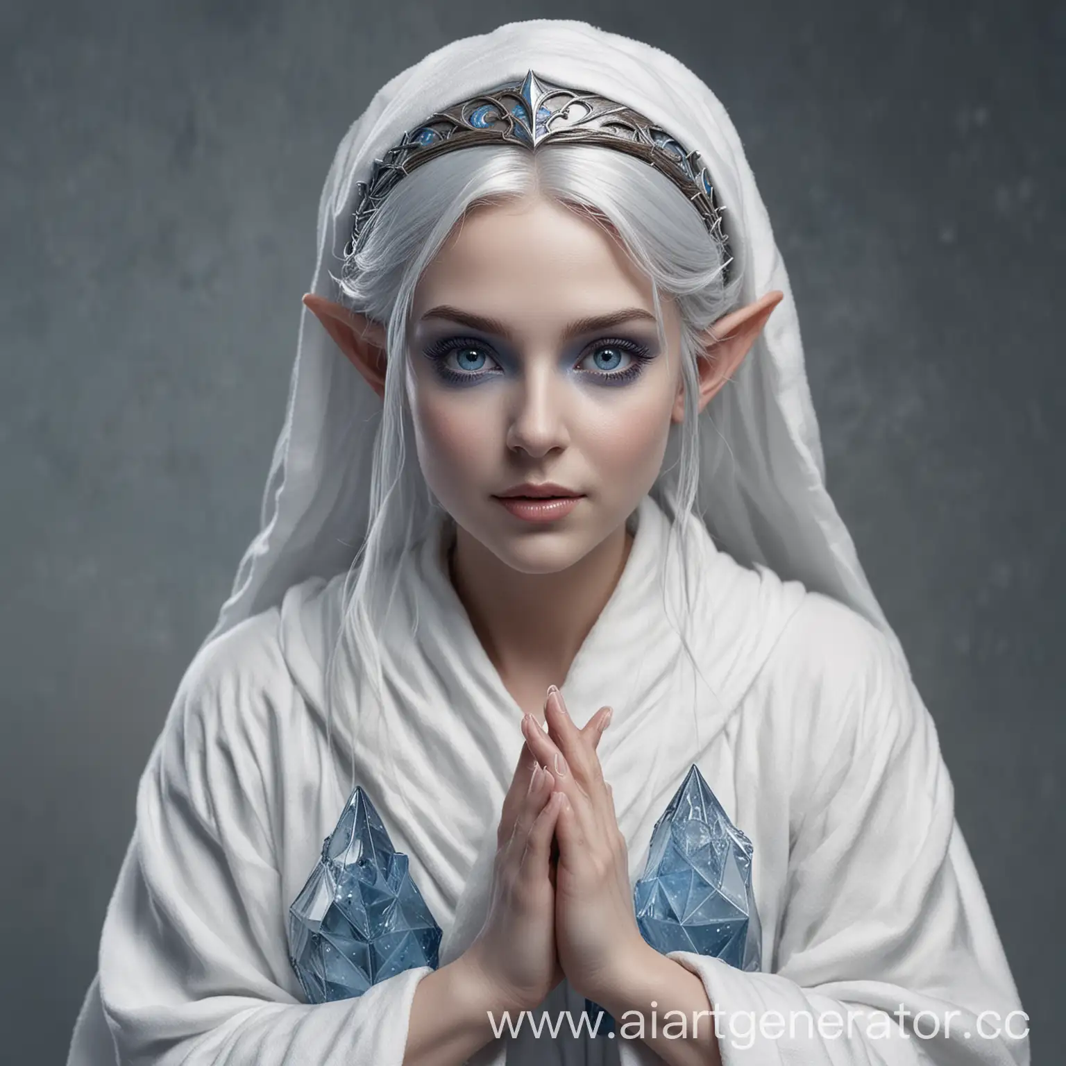 Blue-Elf-with-Wooden-Staff-and-Icy-Crown