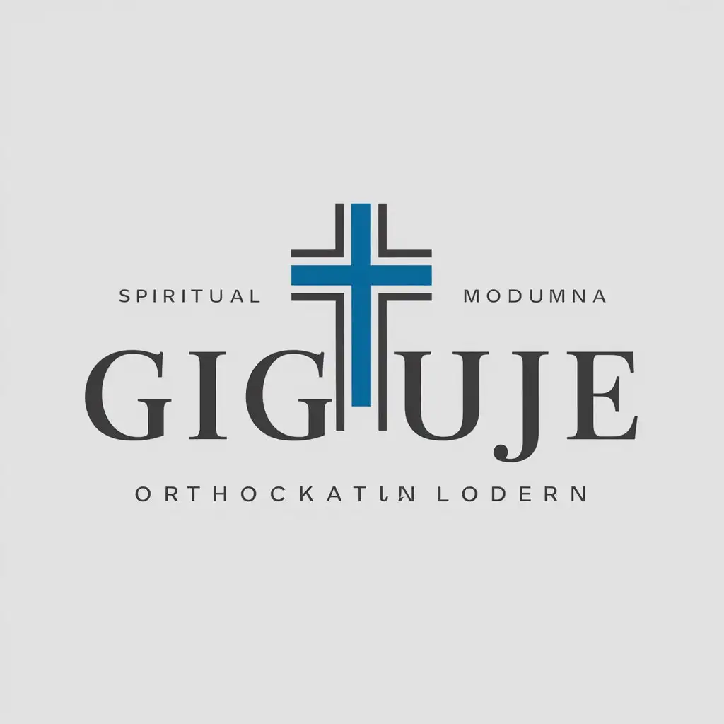 LOGO-Design-For-GIGUJE-Blue-Orthodox-Cross-Symbol-on-a-Clear-Background