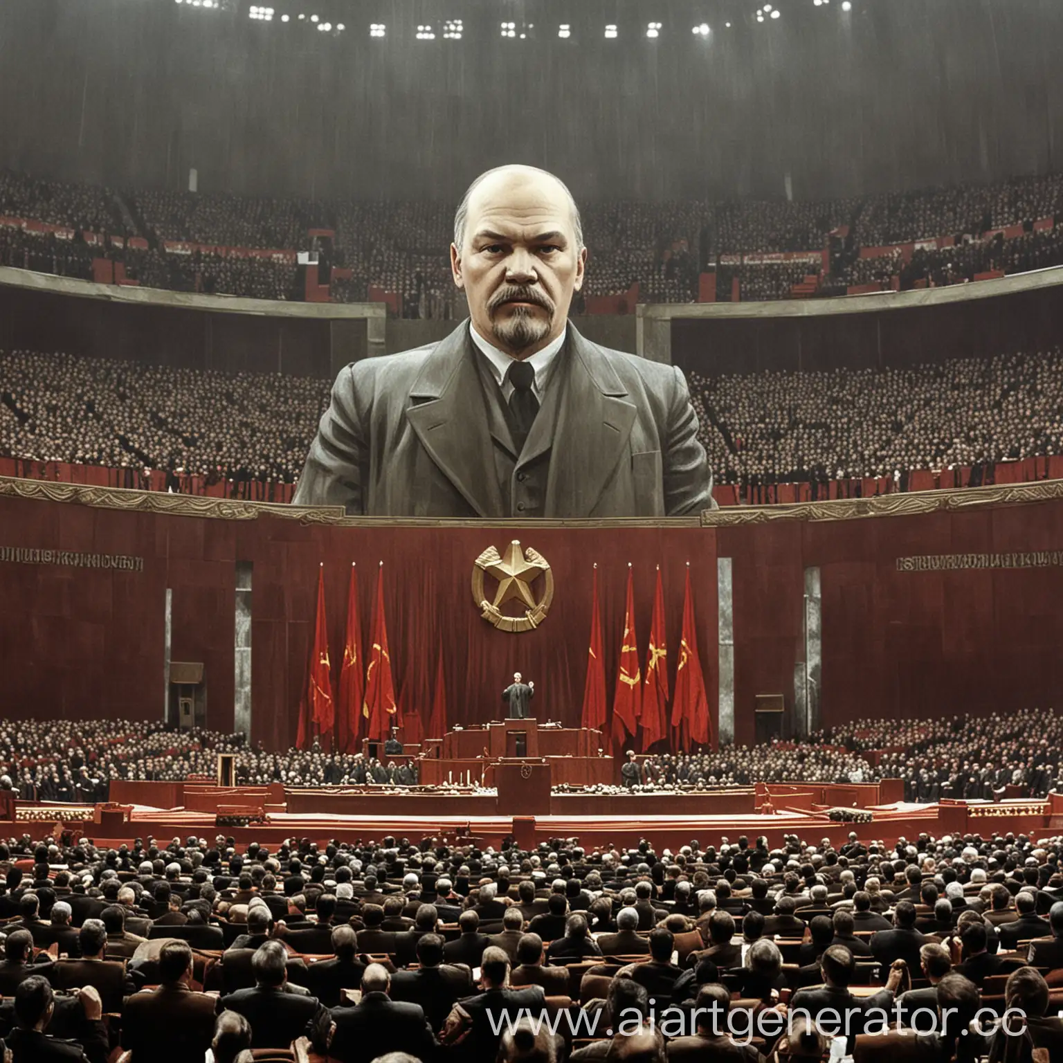 Lenin-Leading-Assembly-on-Communism-in-the-USSR