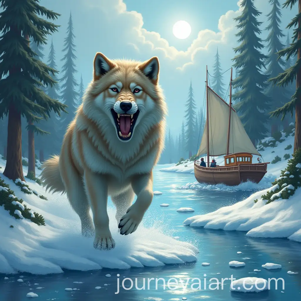 Roaring-Wolf-on-Ice-Sailing-Boat-Encounter