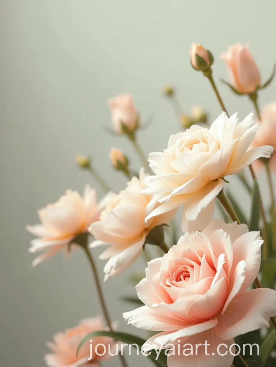 Serene-White-Swan-Amidst-Flower-Blossoms