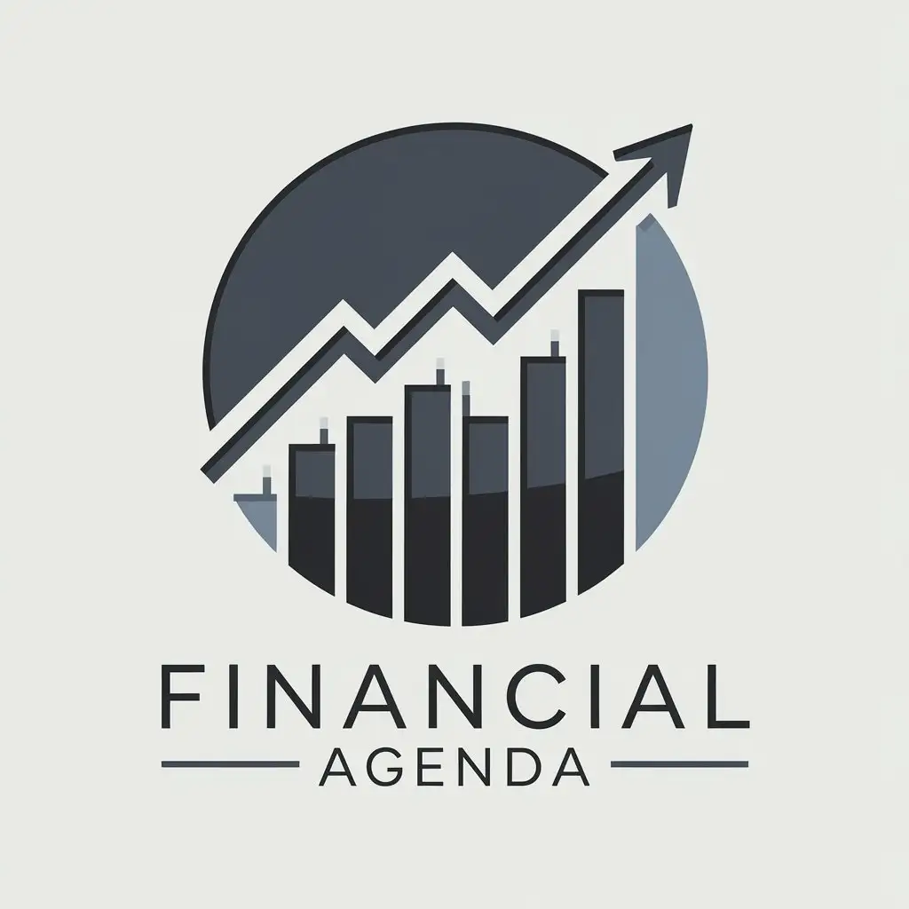 LOGO Design for Financial Agenda Modern Minimalist Flat Style with Text and Symbol