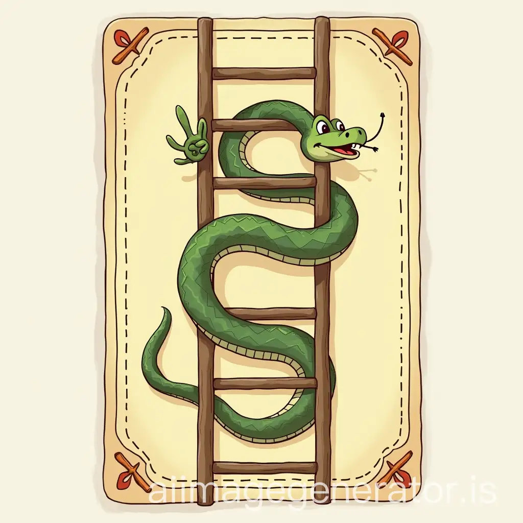 Childish-2D-Board-Game-Card-Design-with-Snake-and-Ladder