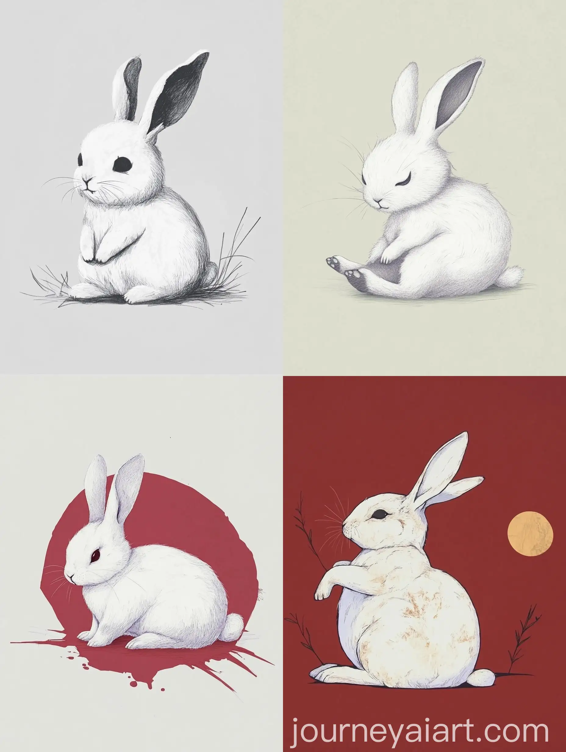Illustration-of-a-Dead-White-Rabbit