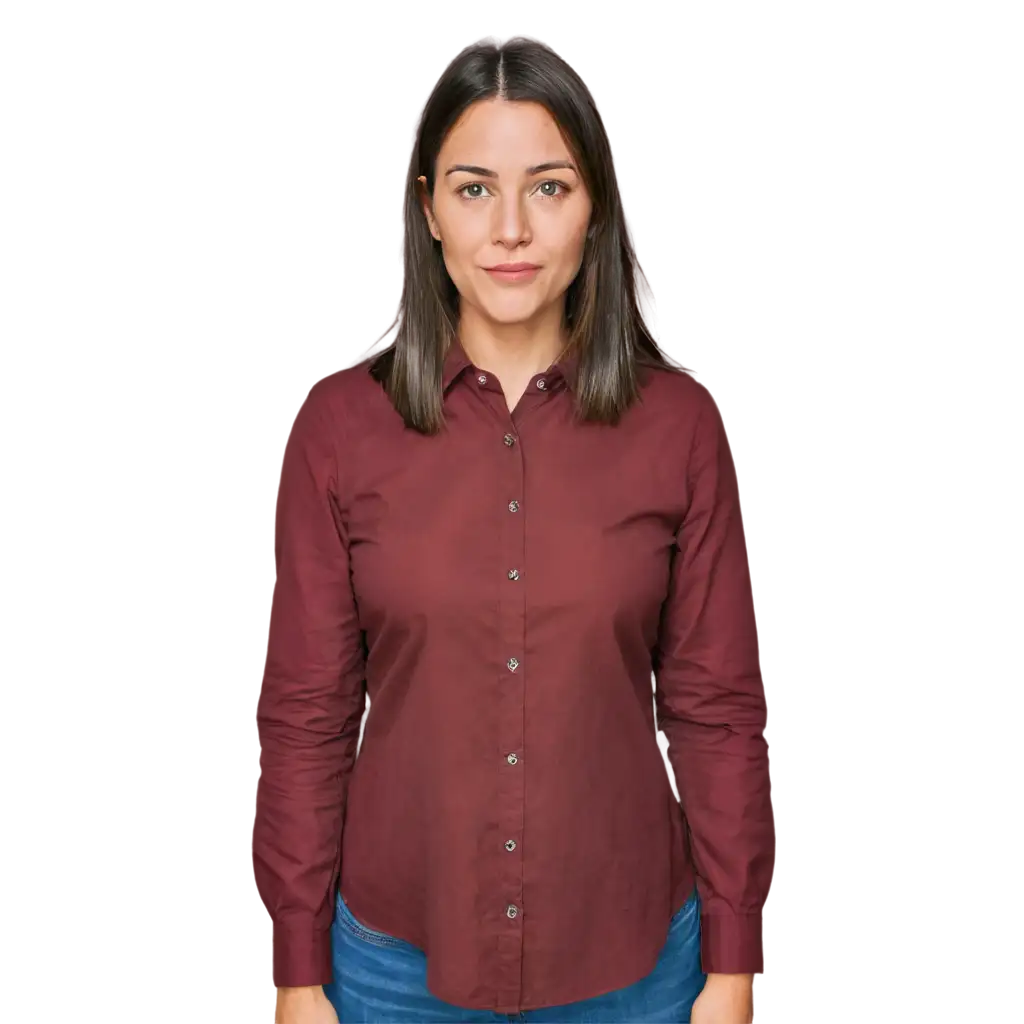 HighQuality-PNG-Image-of-a-40YearOld-American-Woman-in-a-Collared-Shirt