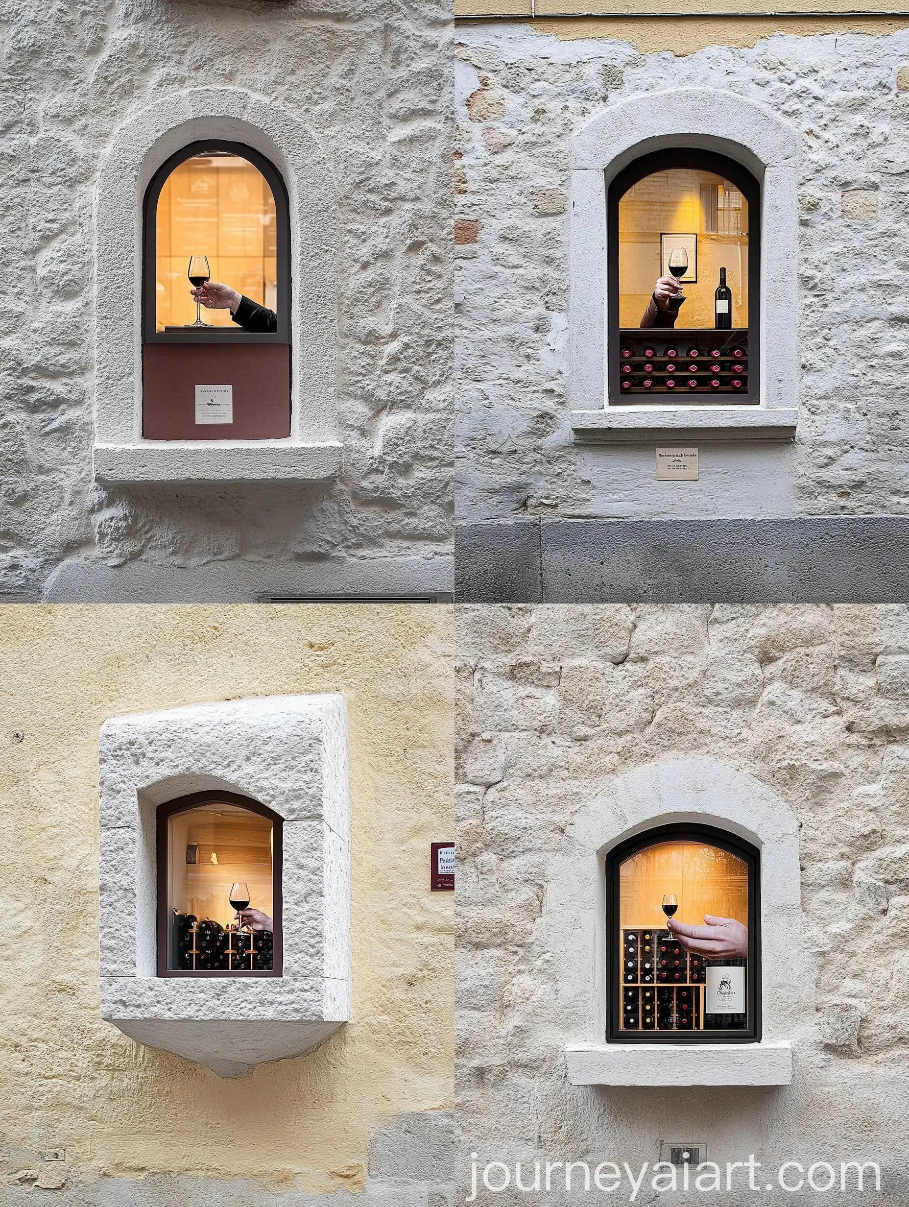 Modern-Wine-Store-Front-with-FlorenceInspired-Wine-Window