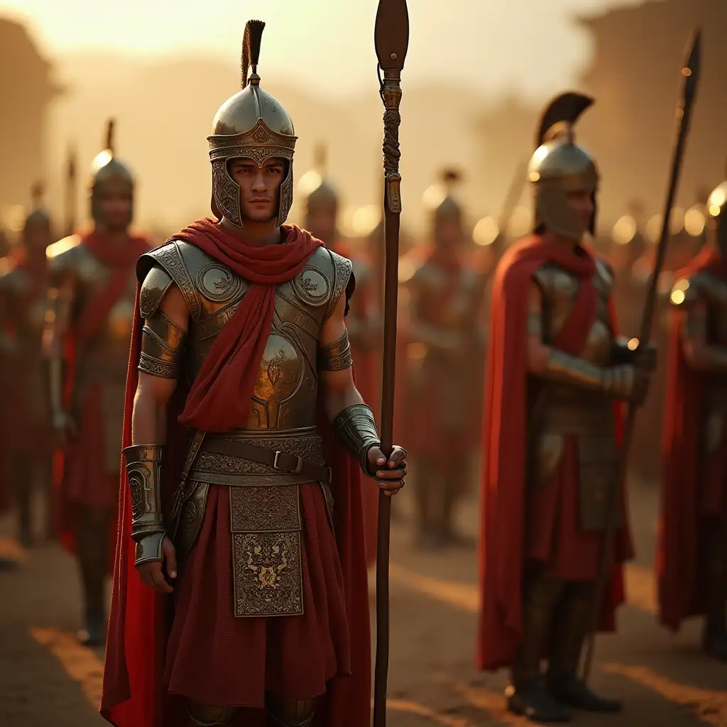 Soldiers of the Akkadian Empire 4,000 years agoUltra photorealCinematic lighting