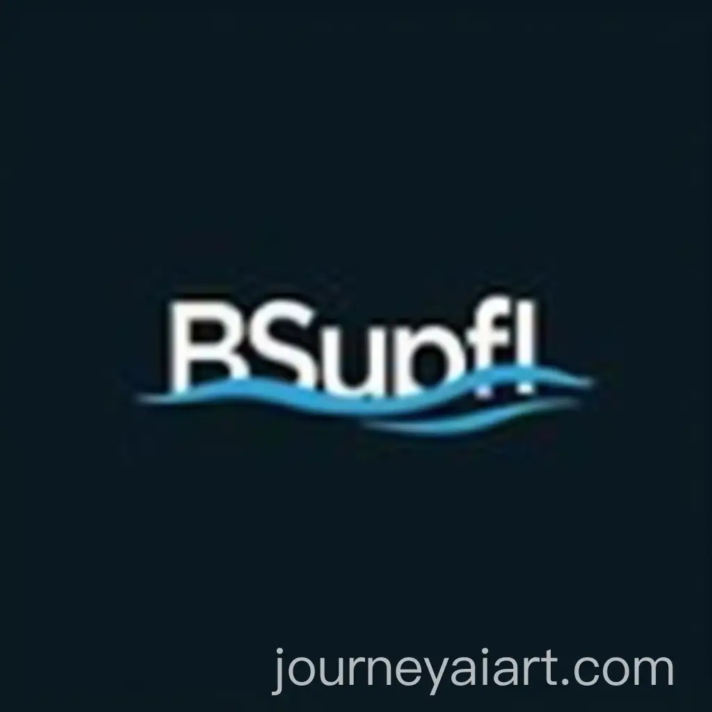 Bsupply-Logo-Design-with-Dark-Background-and-Beach-Waves-Theme