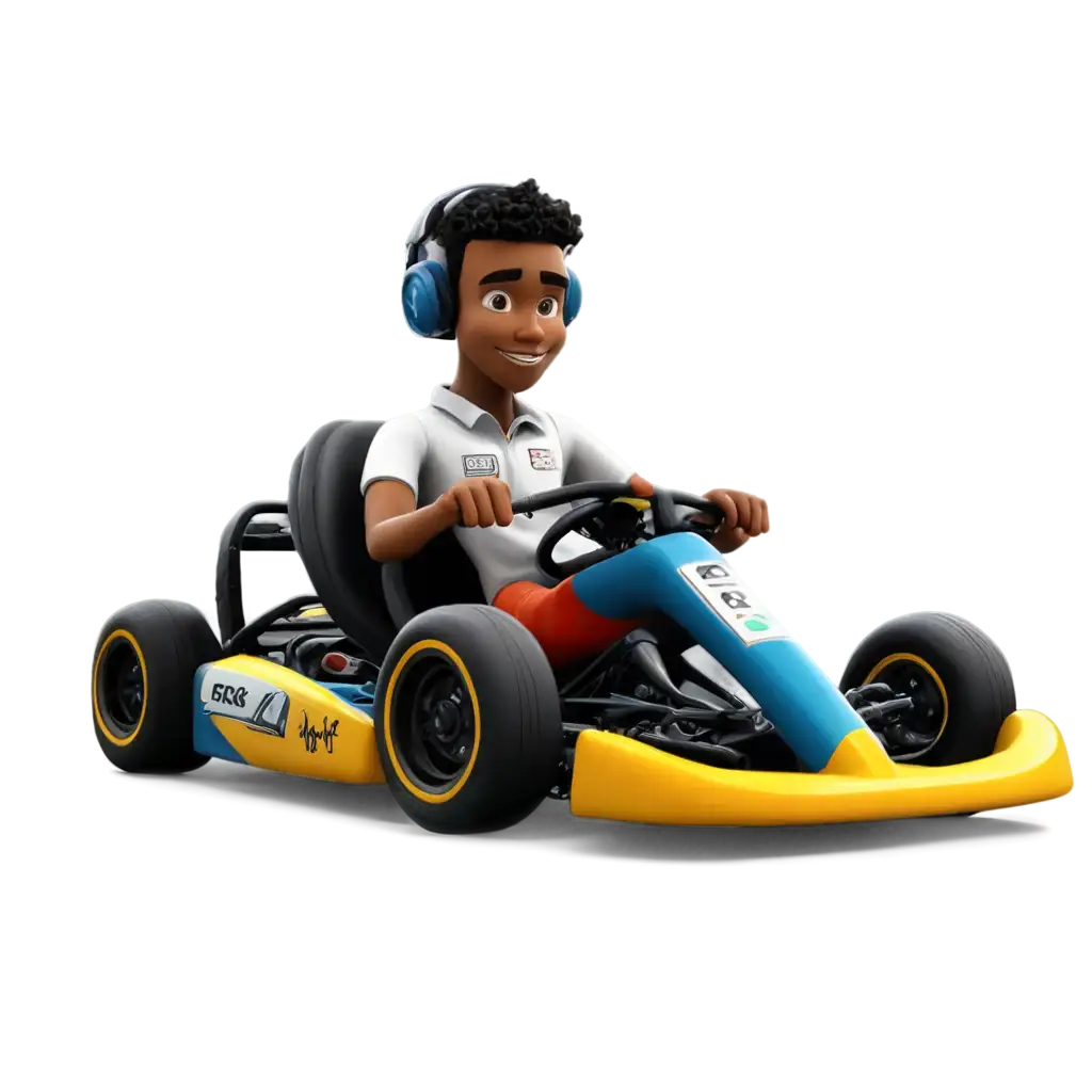 Realistic-Brazilian-GoKart-PNG-Image-Black-Pilot-Racing-Leftwards