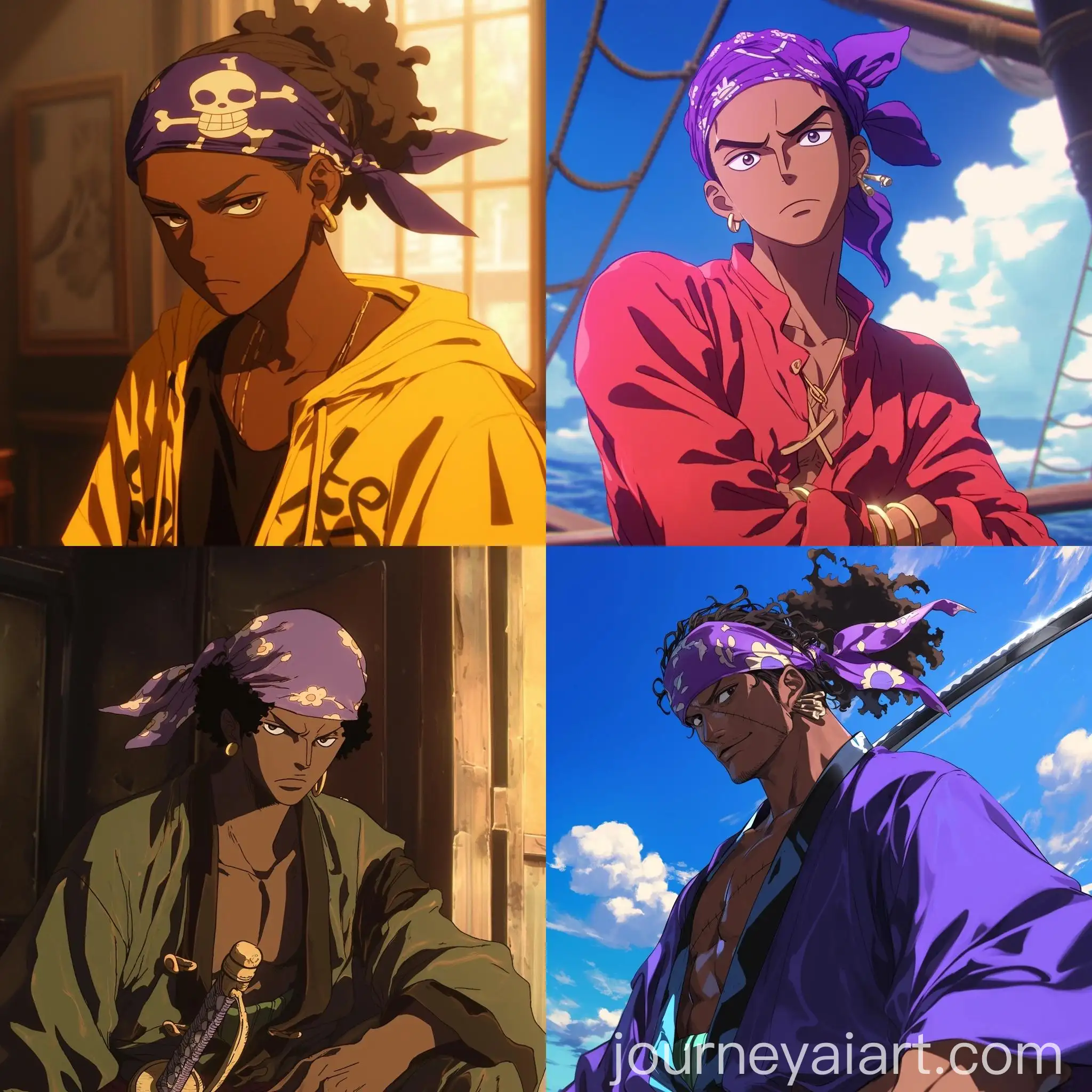 DarkSkinned-Pirate-with-Purple-Bandana-and-Stylized-Clothes-in-One-Piece-Anime