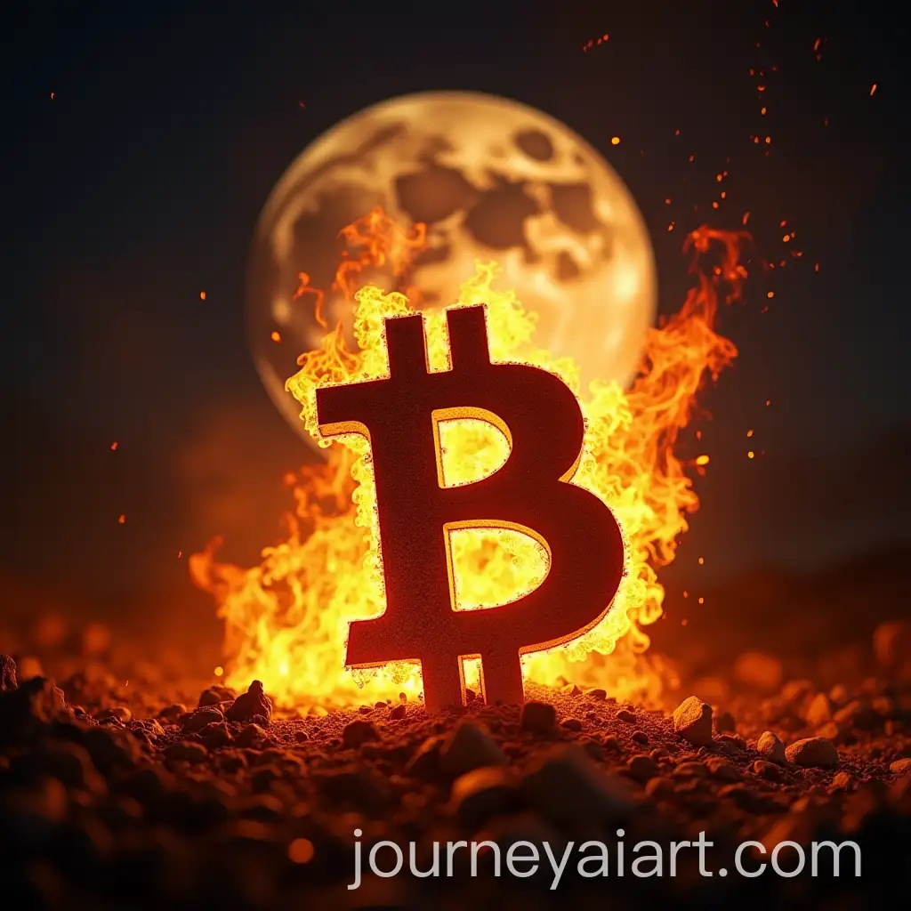 Bitcoin-Symbol-on-Fire-in-Front-of-a-Waning-Moon