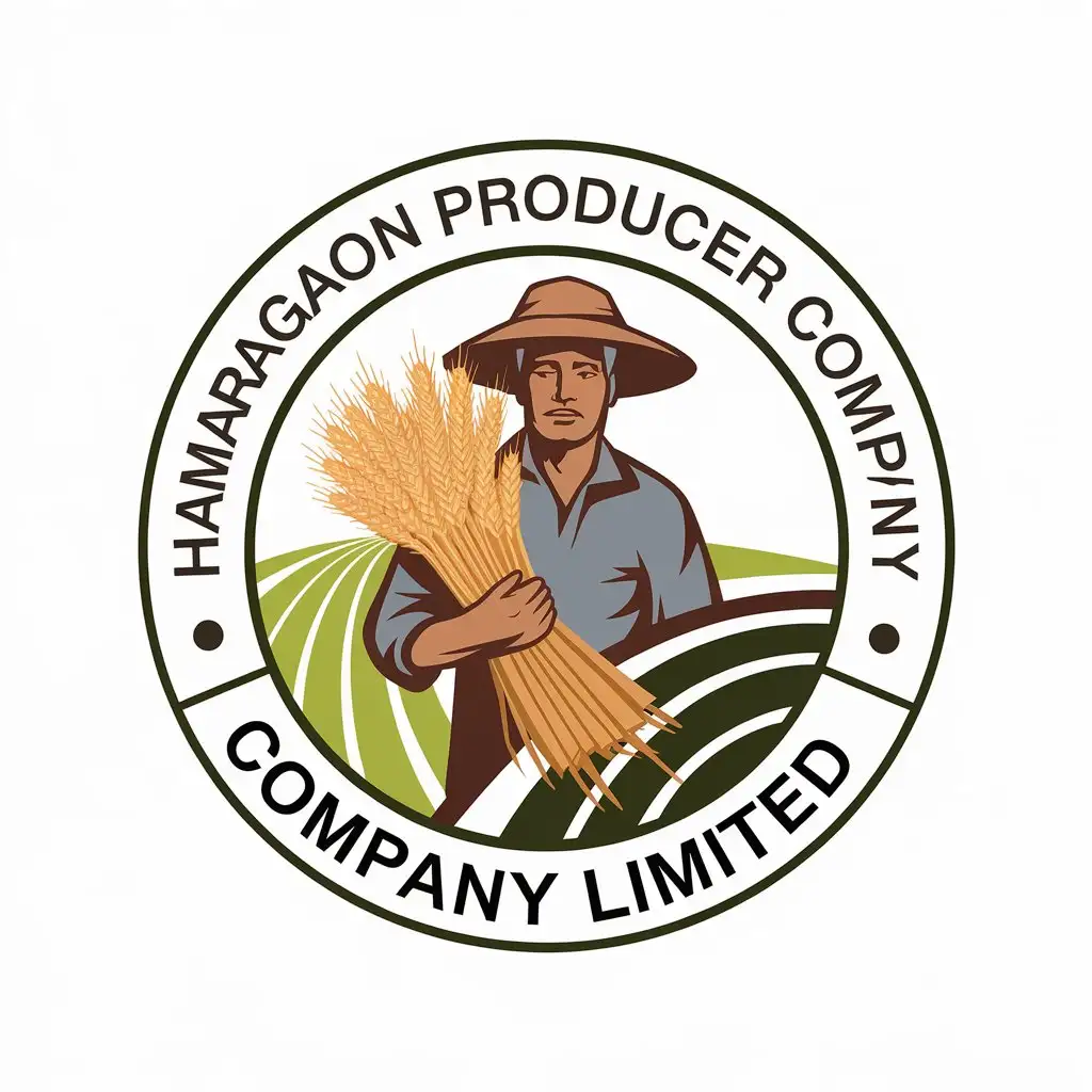 LOGO Design for Hamaragaon Producer Company Limited AgricultureThemed with Moderate Style and Clear Background