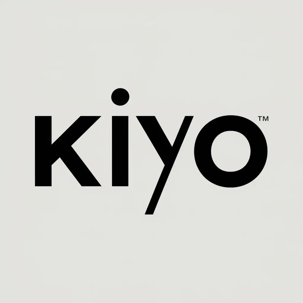 a vector logo design,with the text "KIYO", main symbol:KIYO,Moderate,be used in Internet industry,clear background