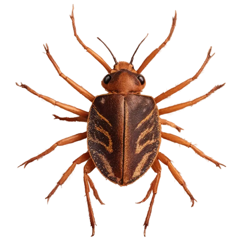 Top-View-Brown-Bug-PNG-Image-Detailed-Pictogram-Design