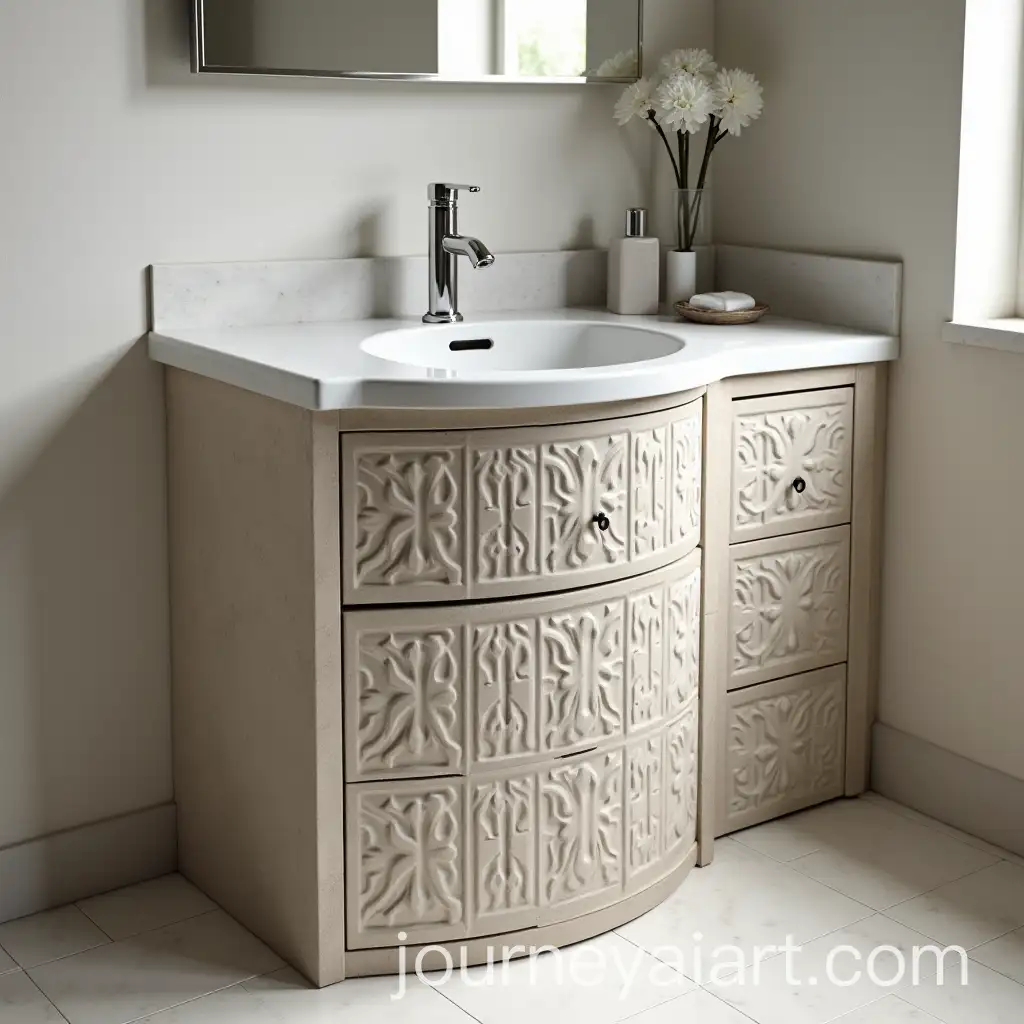 Modern-Bathroom-Corner-Wash-Basin-with-Stone-Vanity-and-Fluted-Design