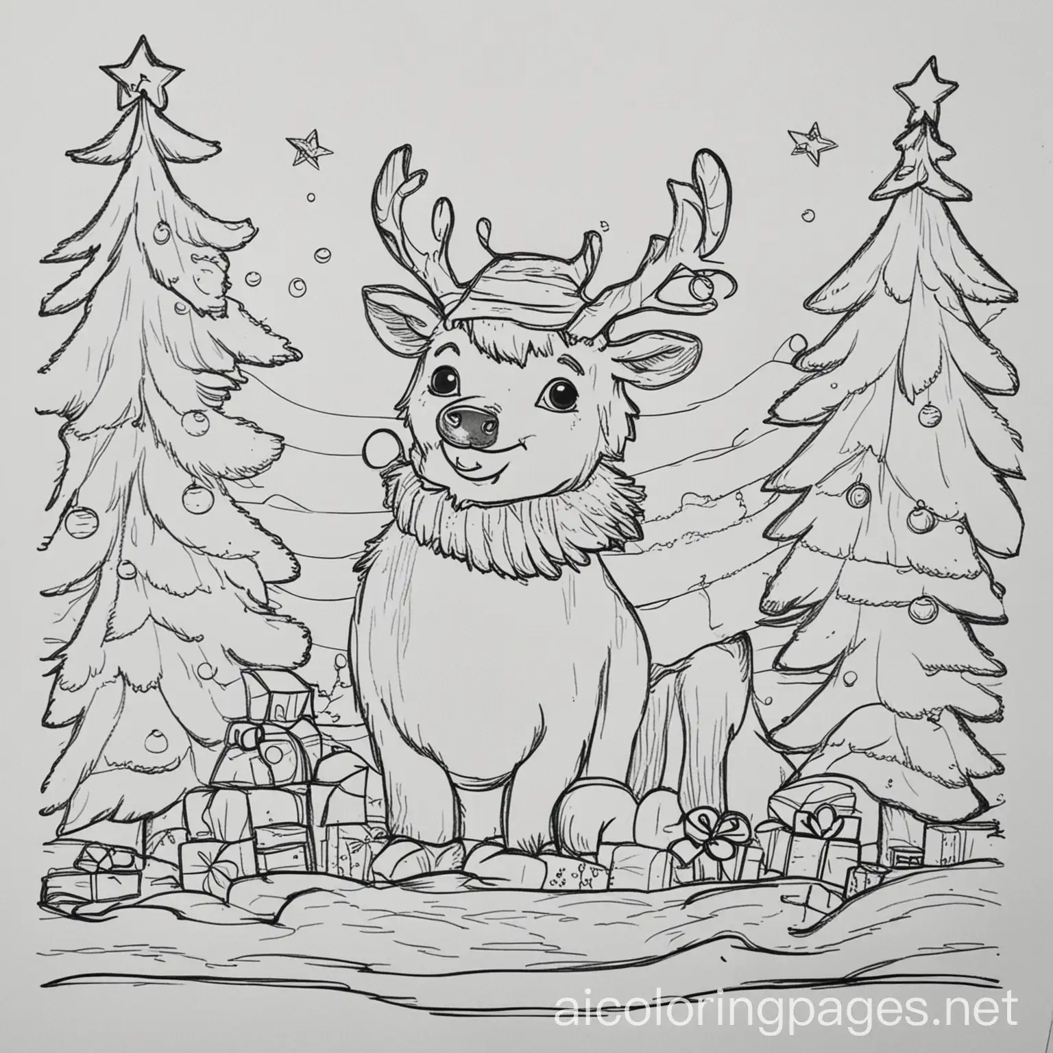 Simple-Christmas-Coloring-Page-for-Kids