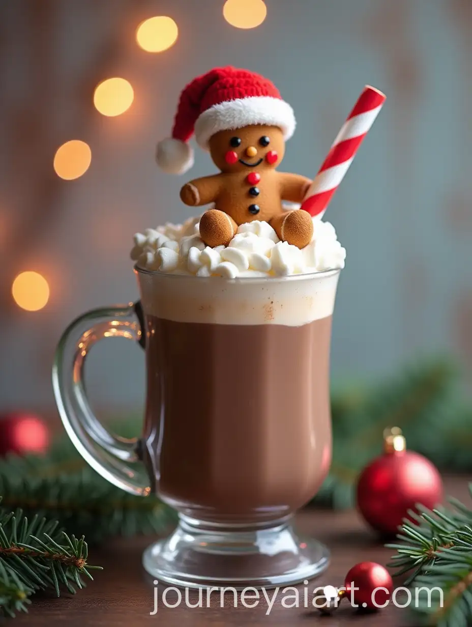 Hot-Chocolate-with-Gingerbread-Man-and-Christmas-Decorations
