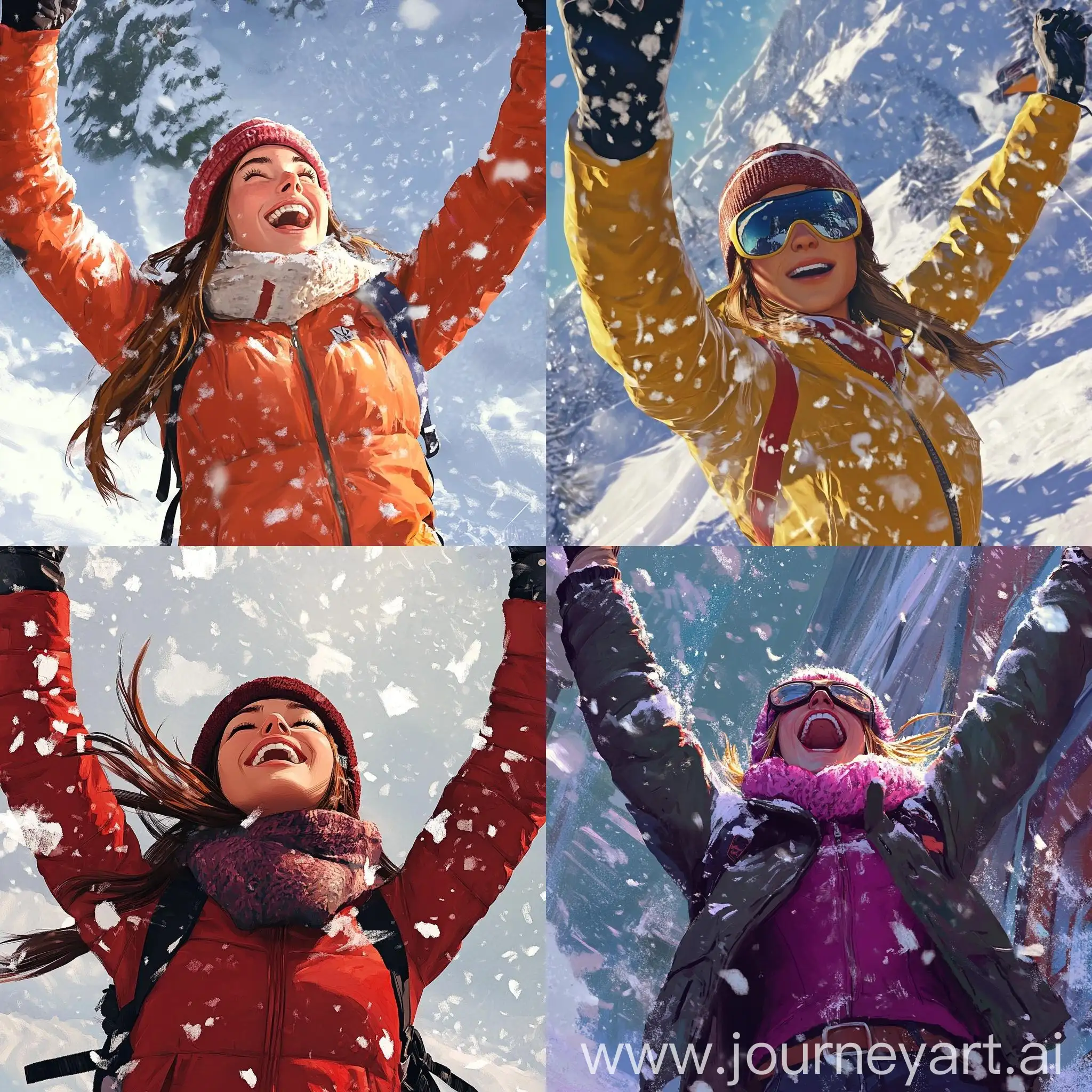 Joyful-Winter-Snow-Celebration-Girl-in-Winter-Outfit