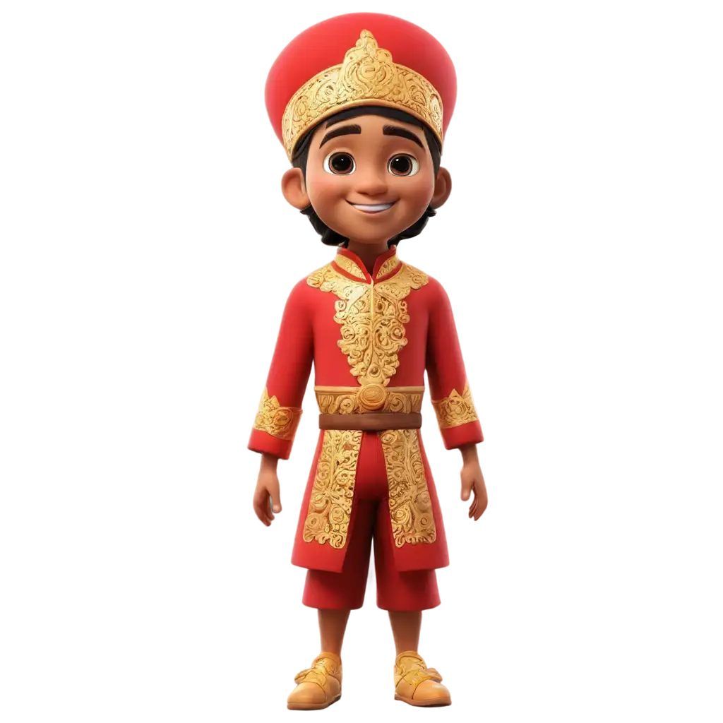 Si-Pitung-PNG-Image-3D-Representation-of-Indonesias-Local-Hero-in-Betawi-Traditional-Clothing