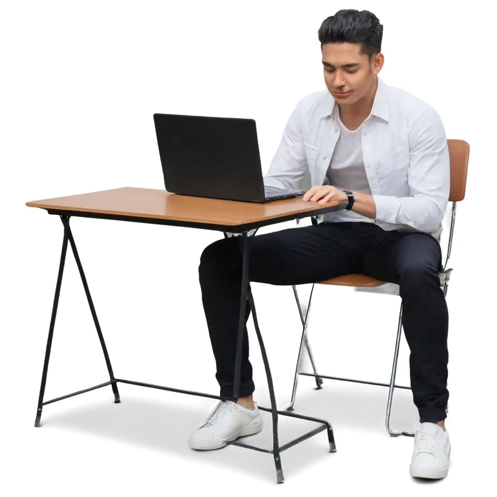 Young-Man-Smiling-Cartoon-PNG-Sitting-at-a-Desk-with-Laptop