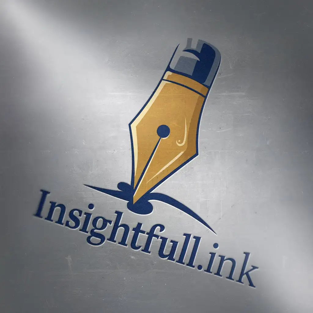 LOGO Design for Insightfullink Trustworthy Pen Illustration with Professional and HighQuality Theme