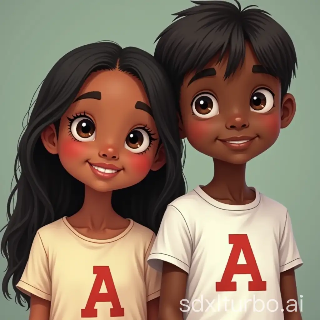 Malagasy-Couple-in-Sweet-Shirts-2007-and-2004-Straight-Hair