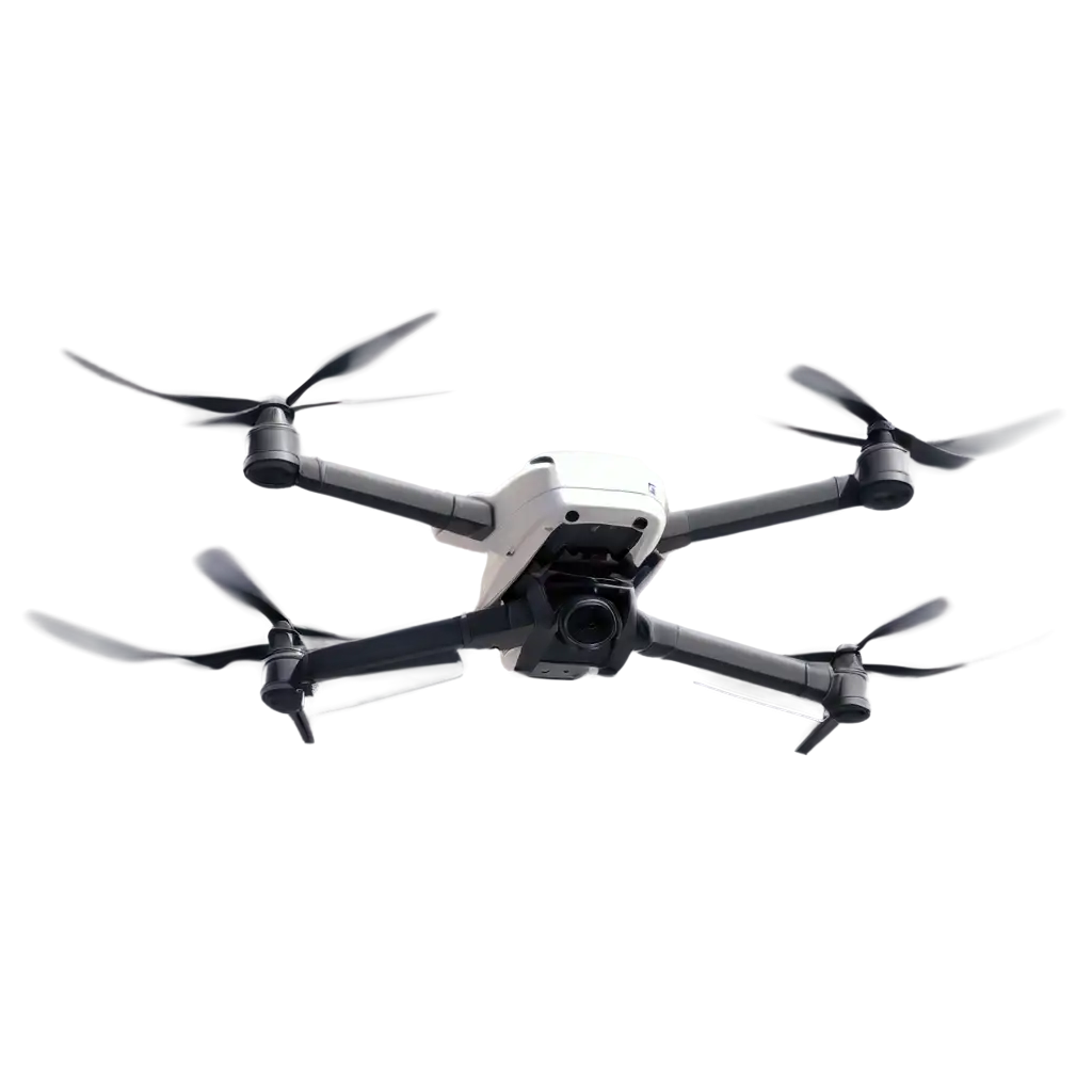 Drone-Flying-in-the-Sky-PNG-Image-of-DJI-MavicInspired-Drone-with-Moving-Propellers-Viewed-from-Below