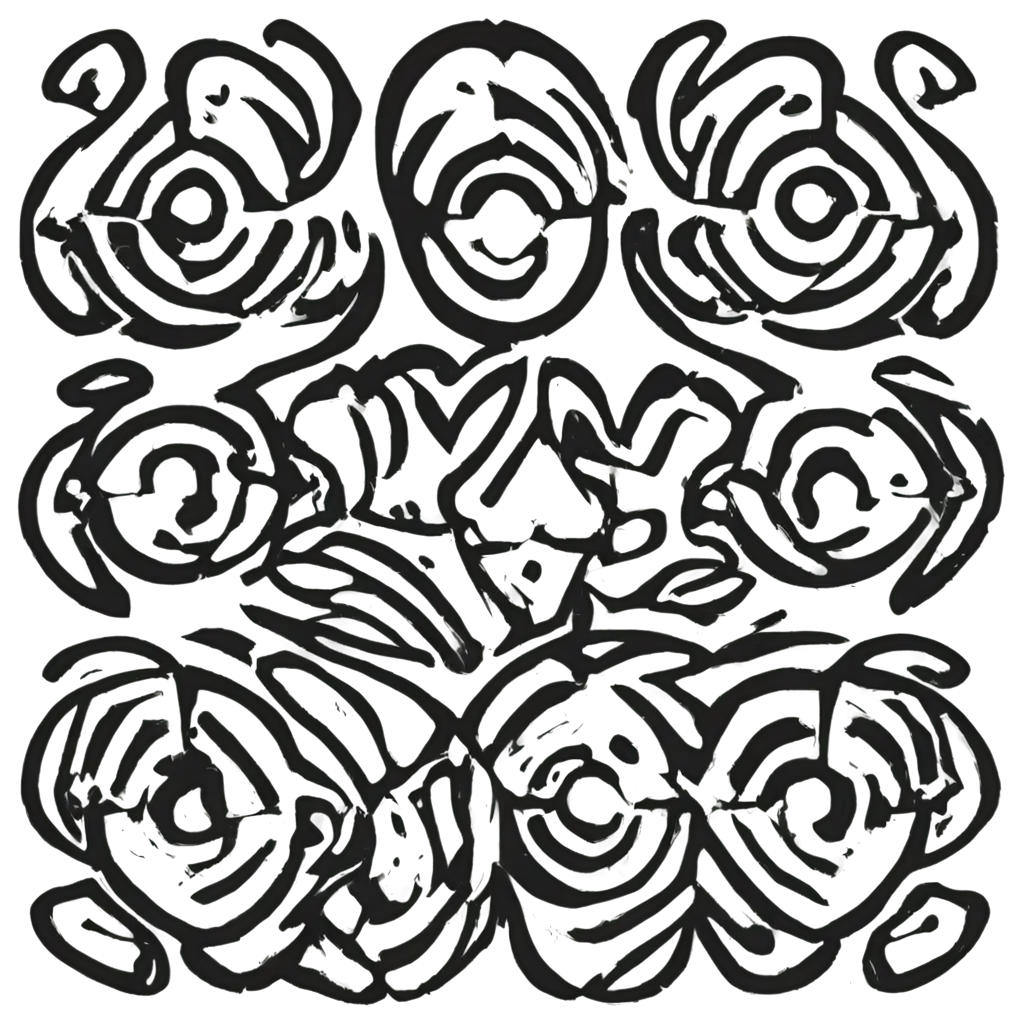 Black-and-Grey-African-Tribal-Symbol-Pattern-PNG-Image-Authenticity-in-Digital-Artistry