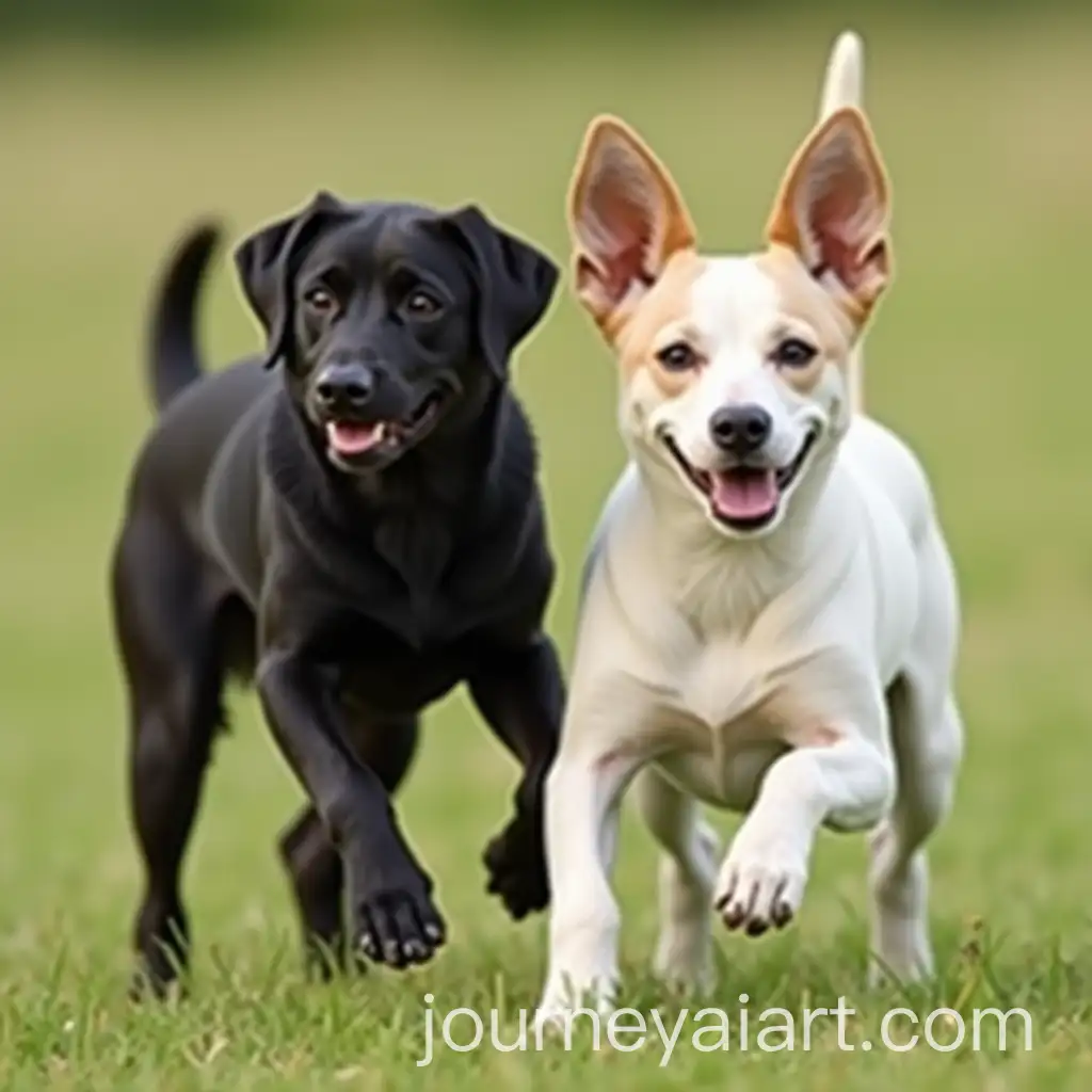 Playful-Dogs-Enjoying-a-Sunny-Day-in-the-Field
