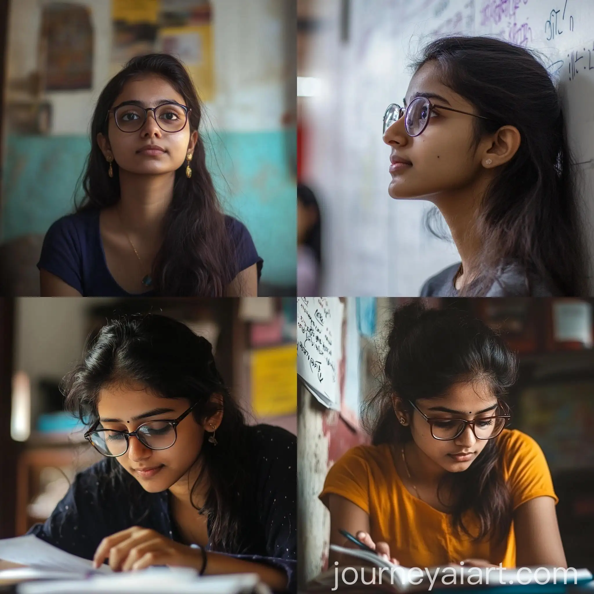 Young-Woman-with-Glasses-Studying-for-UPSC
