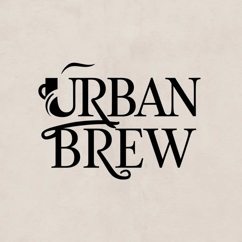 LOGO-Design-For-Urban-Brew-Elegant-Font-with-Minimalist-Coffee-Cup-Symbol