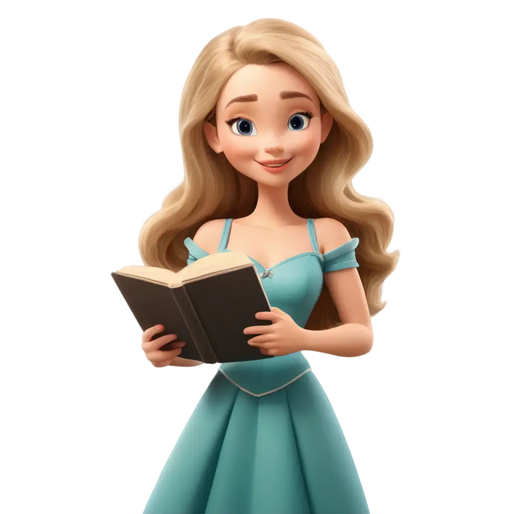 Beautiful-Princess-with-Blonde-Hair-Holding-a-Bible-PNG-Image-for-Creative-Projects