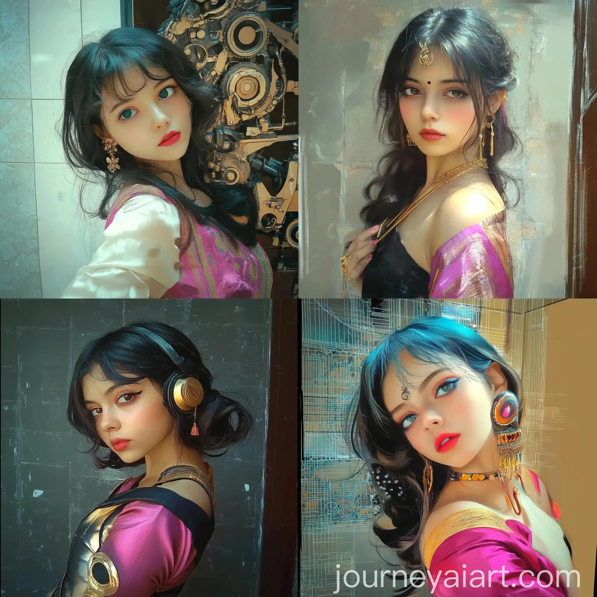 Artistic-AI-Girl-in-Old-School-Style