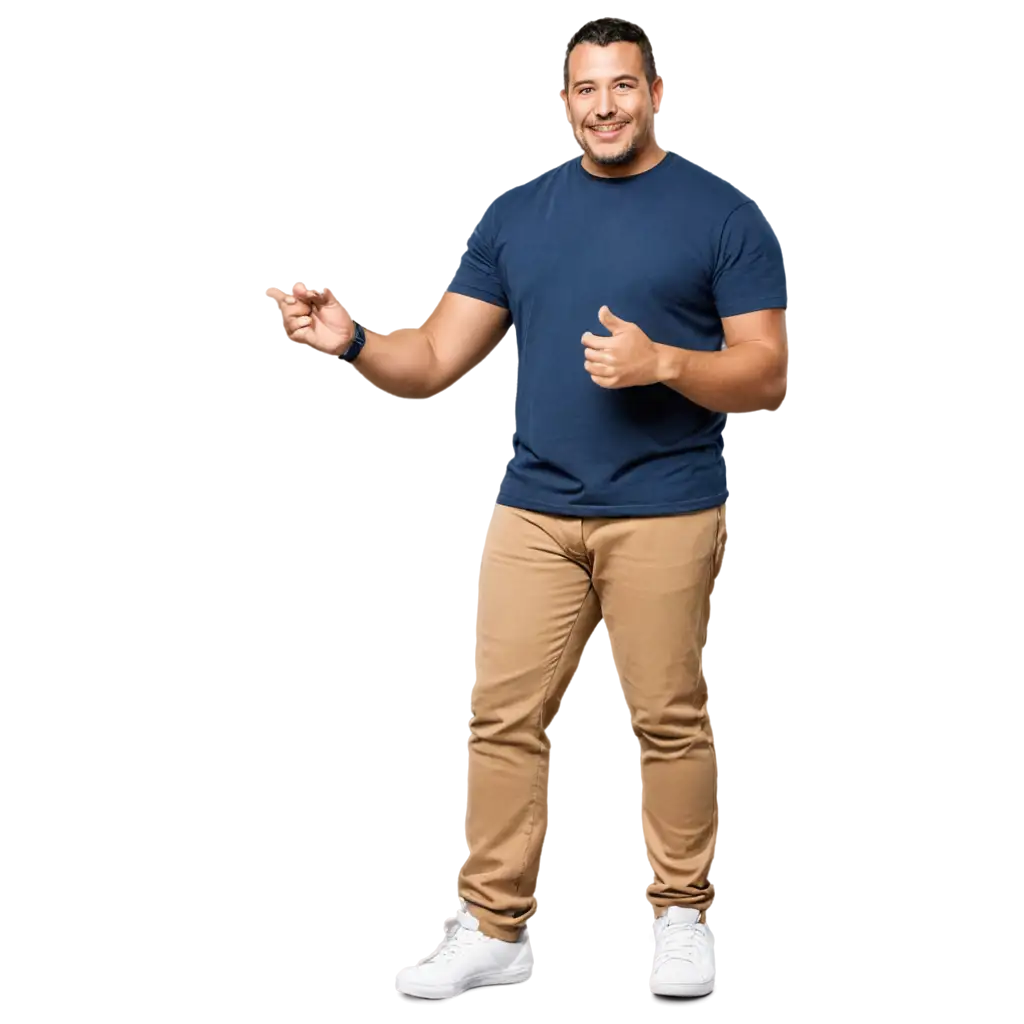 Realistic-PNG-Image-of-a-Java-Big-Man-with-Wave-Hair-Brown-and-Light-Skin-Wearing-TShirt-Jeans-and-Sneakers