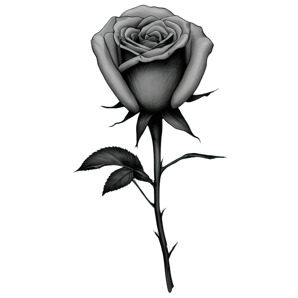 Stunning-Rose-Drawing-PNG-Perfect-for-Digital-Art-and-Design-Projects