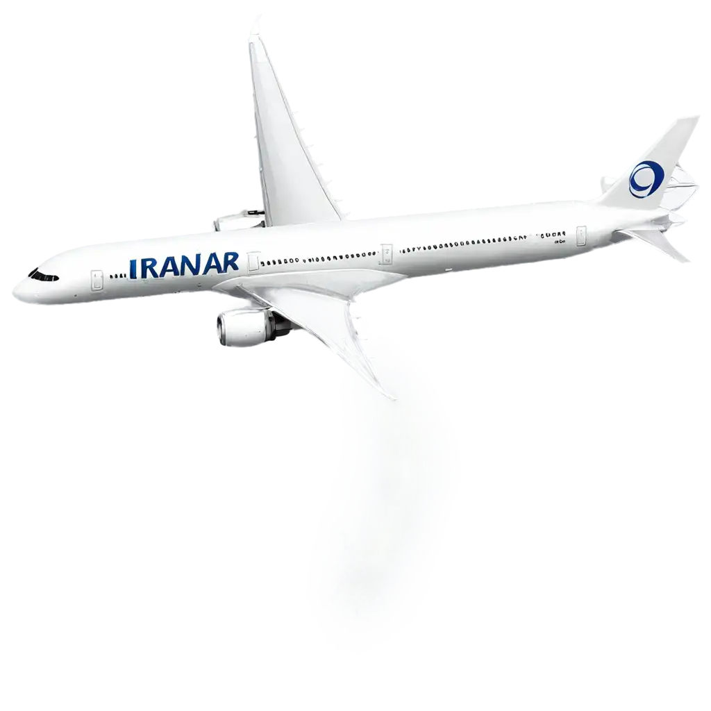 Airbus-A350-with-IranAir-Logo-PNG-Image-HighQuality-Transparent-Background-for-Various-Applications