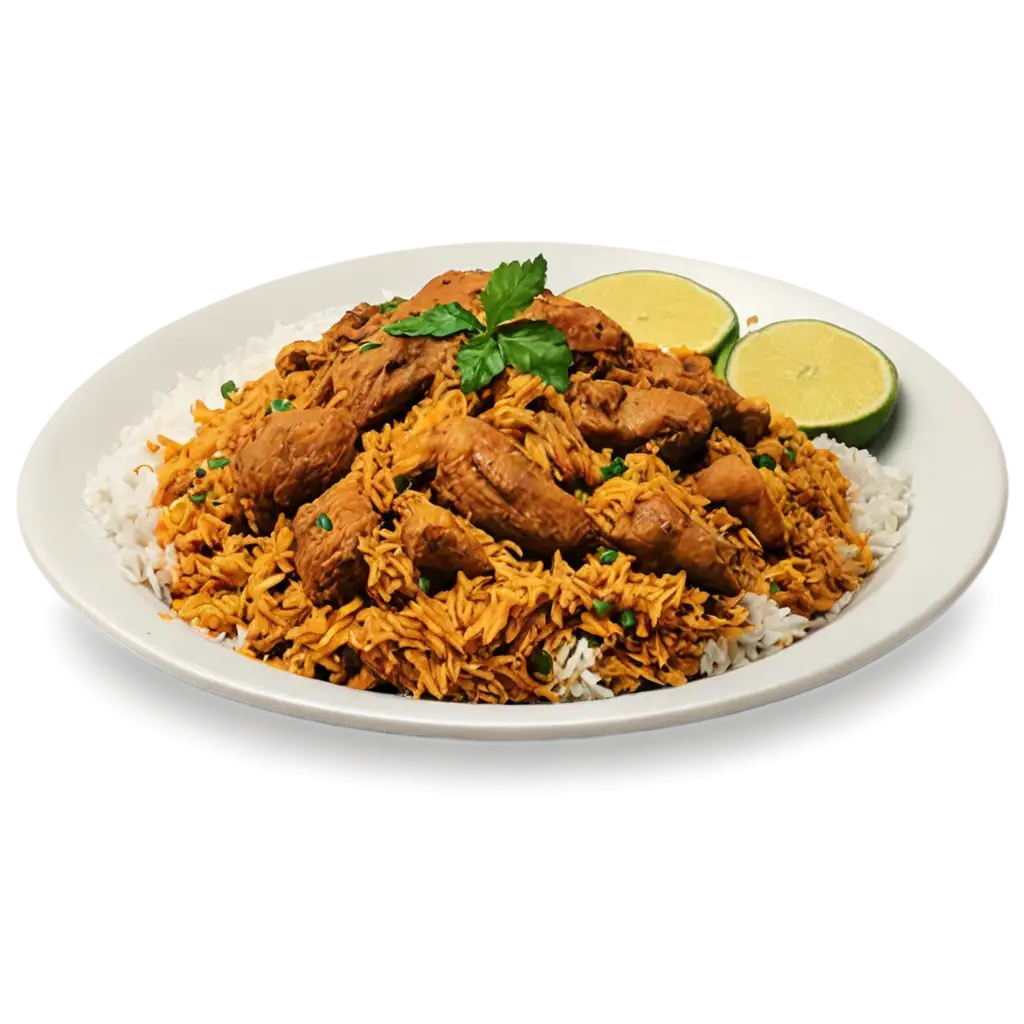 Delicious-Plate-of-Biryani-with-Meat-HighQuality-PNG-Image-for-Culinary-Delight