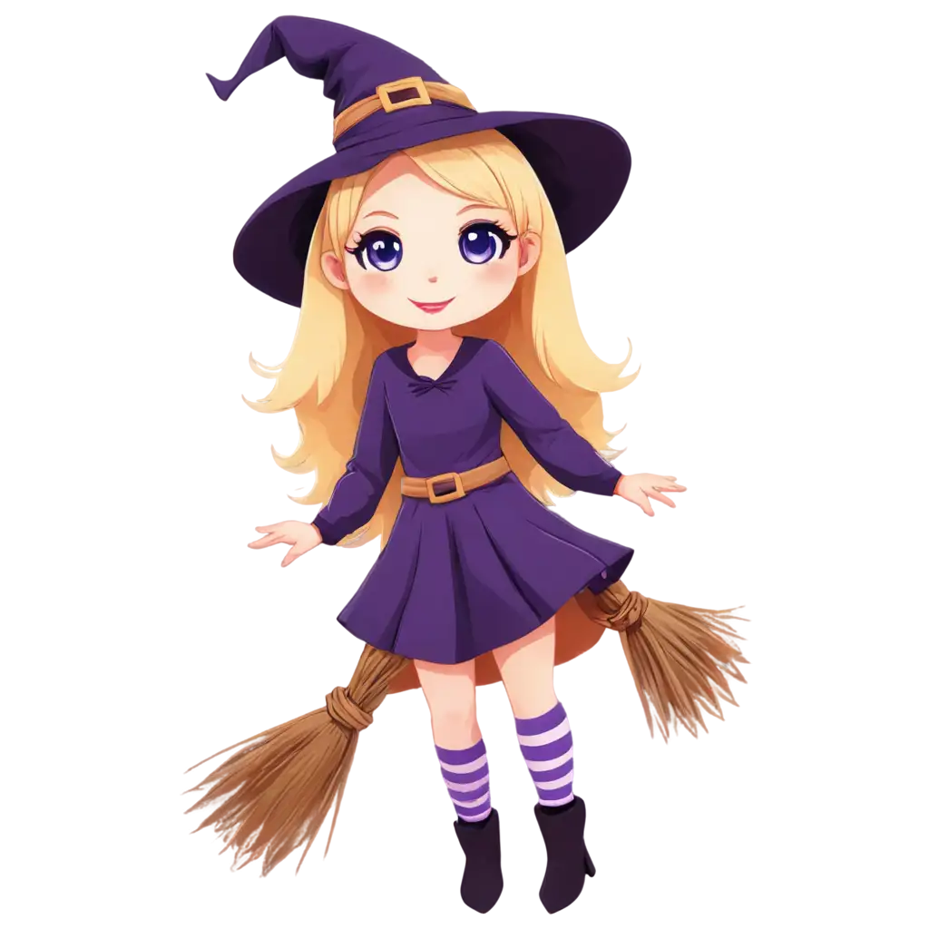 Adorable-Chibi-Witch-PNG-Image-Perfect-for-Halloween-Themes-and-More