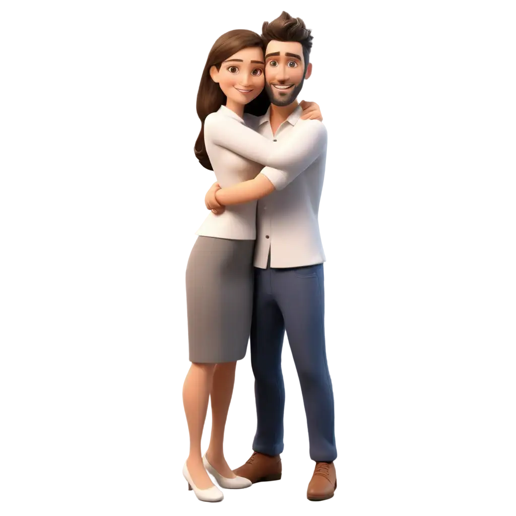 3D-Animation-of-Husband-and-Wife-Hugging-HighQuality-PNG-Image-for-Emotional-Connection-and-Intimacy