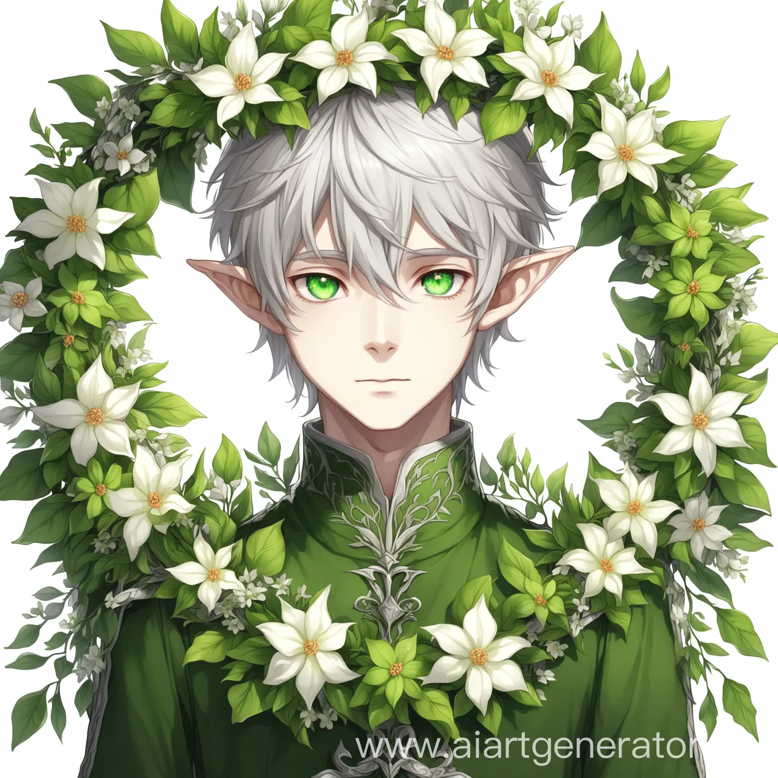 Pale-Elf-Boy-with-Floral-Wreath-in-Ethereal-Light