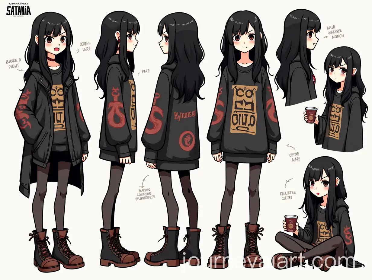 Character-Reference-Sheet-of-Satania-in-Scott-Pilgrim-Style-with-Edgy-Weirdcore-Fashion