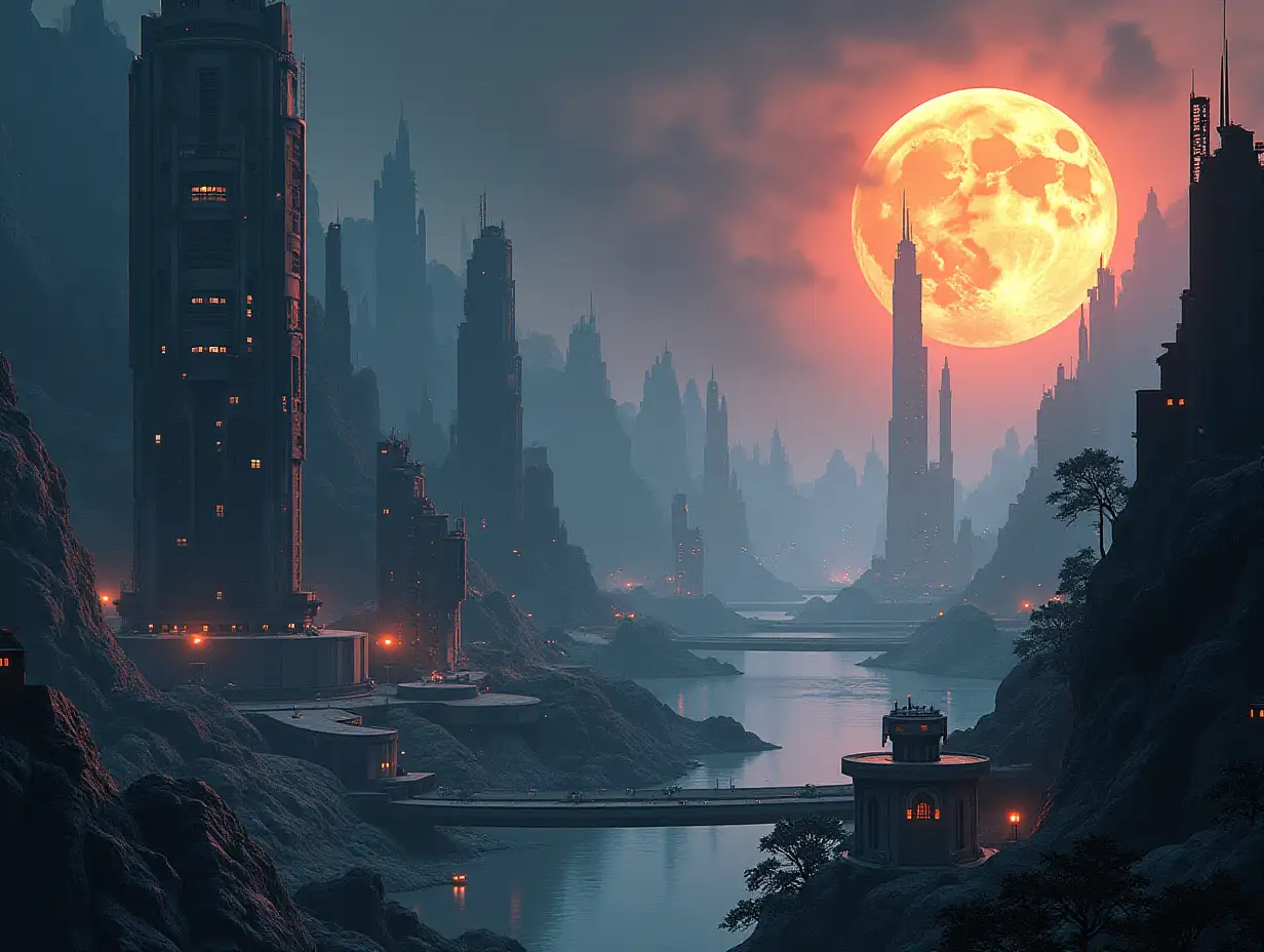 i need a hole city in year 2496 in advanced technology no more advanced full of gravity