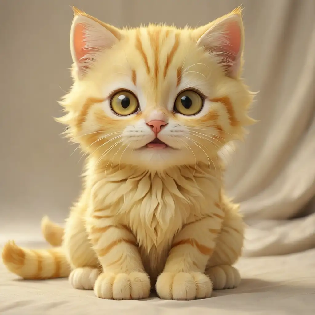 Cute-Yellow-Kitty-with-Playful-Expression