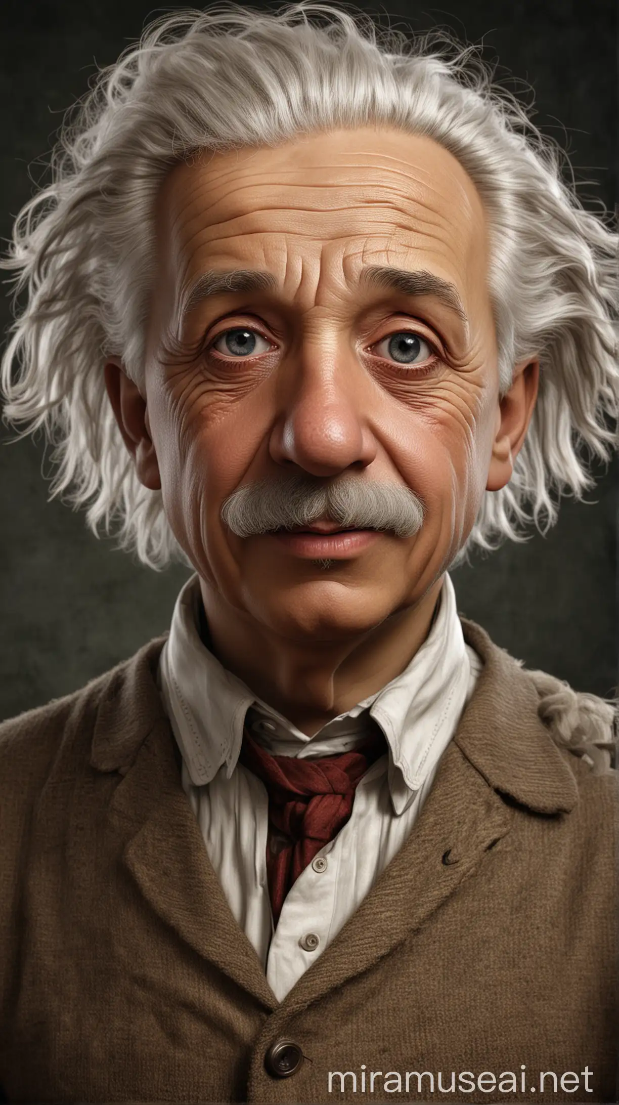 Hyper Realistic Portrait of Young Albert Einstein in Germany