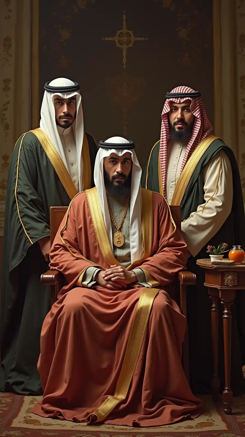 18th Century Saudi Royal Family Portrait