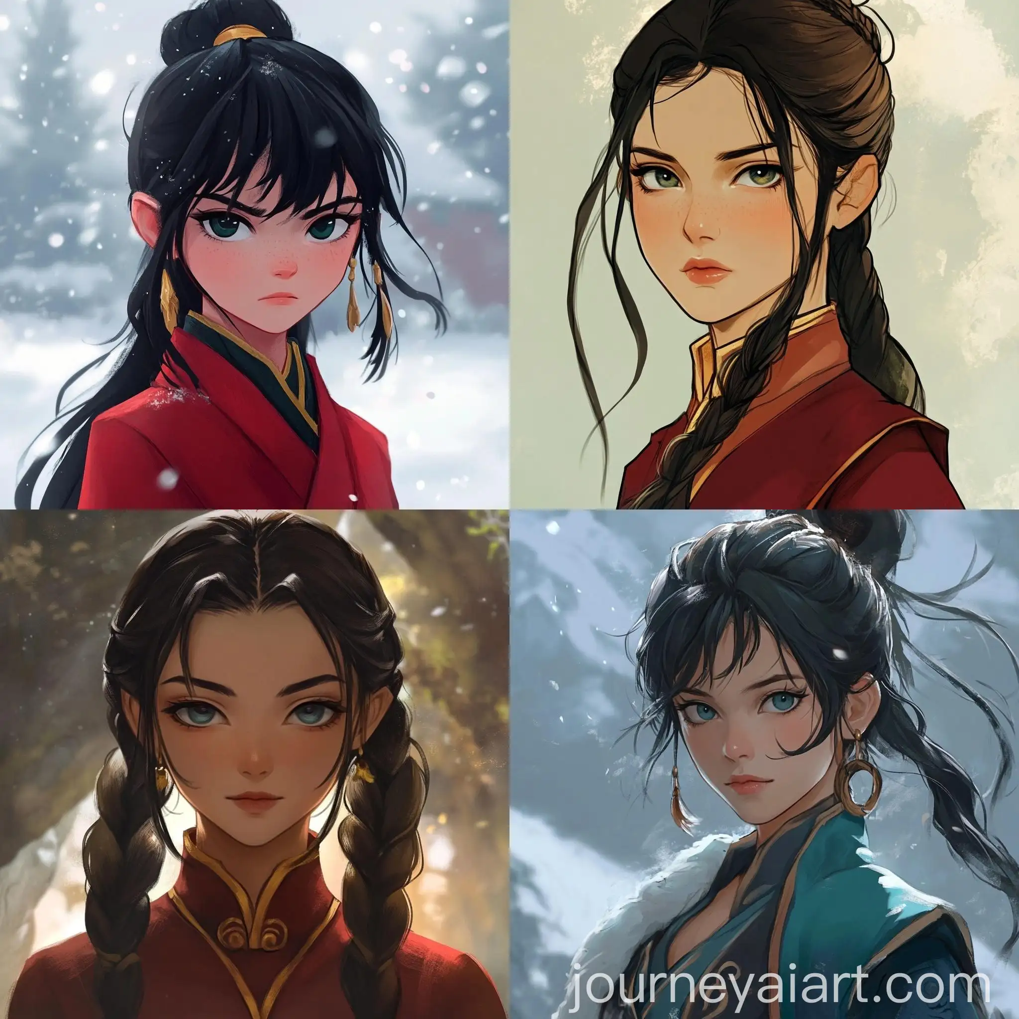 Anime-Style-Girl-in-Last-Airbender-World-Character