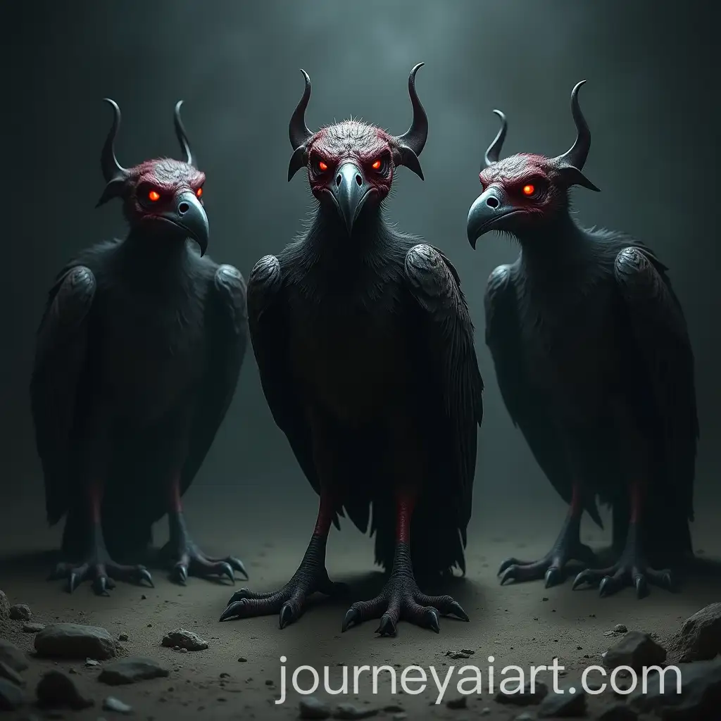 Three-Demonic-Vultures-with-Glowing-Red-Eyes-and-Sharp-Claws