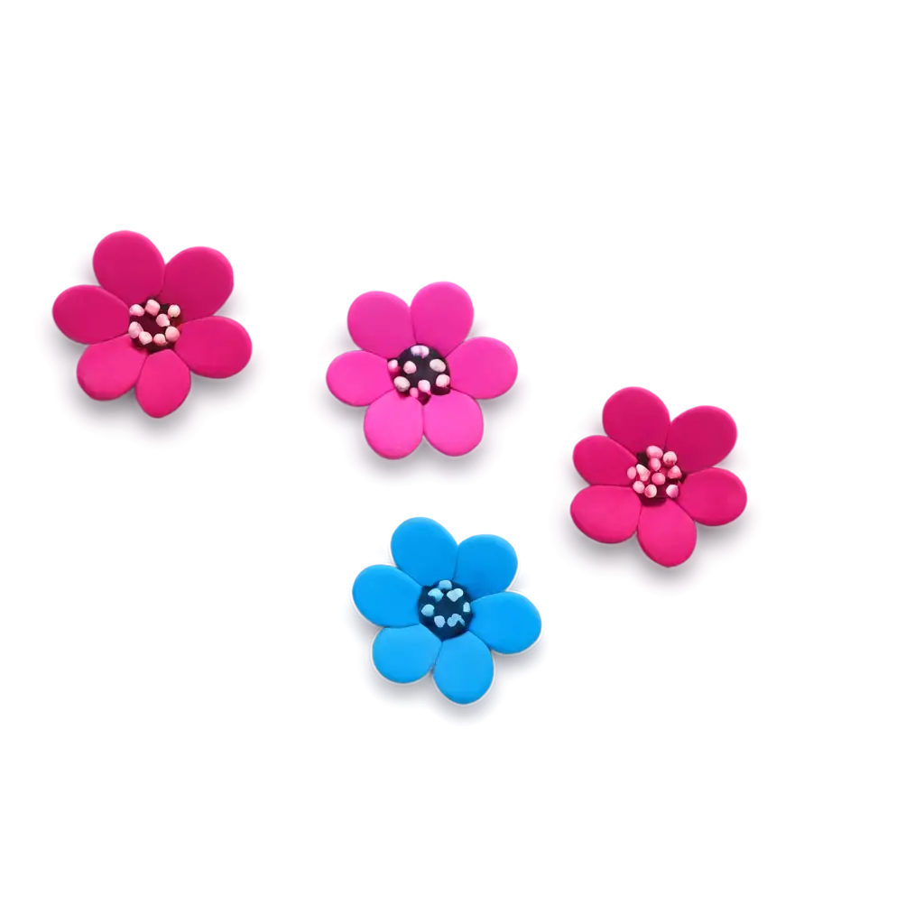 Create-a-Vibrant-PNG-Image-of-a-Magenta-Flower-Button-with-Blue-Accents