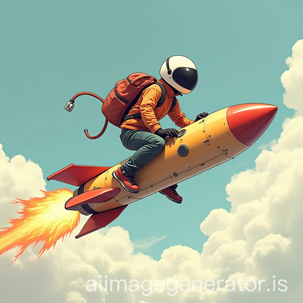 Person-Riding-a-Rocket-in-an-Exciting-Outer-Space-Adventure