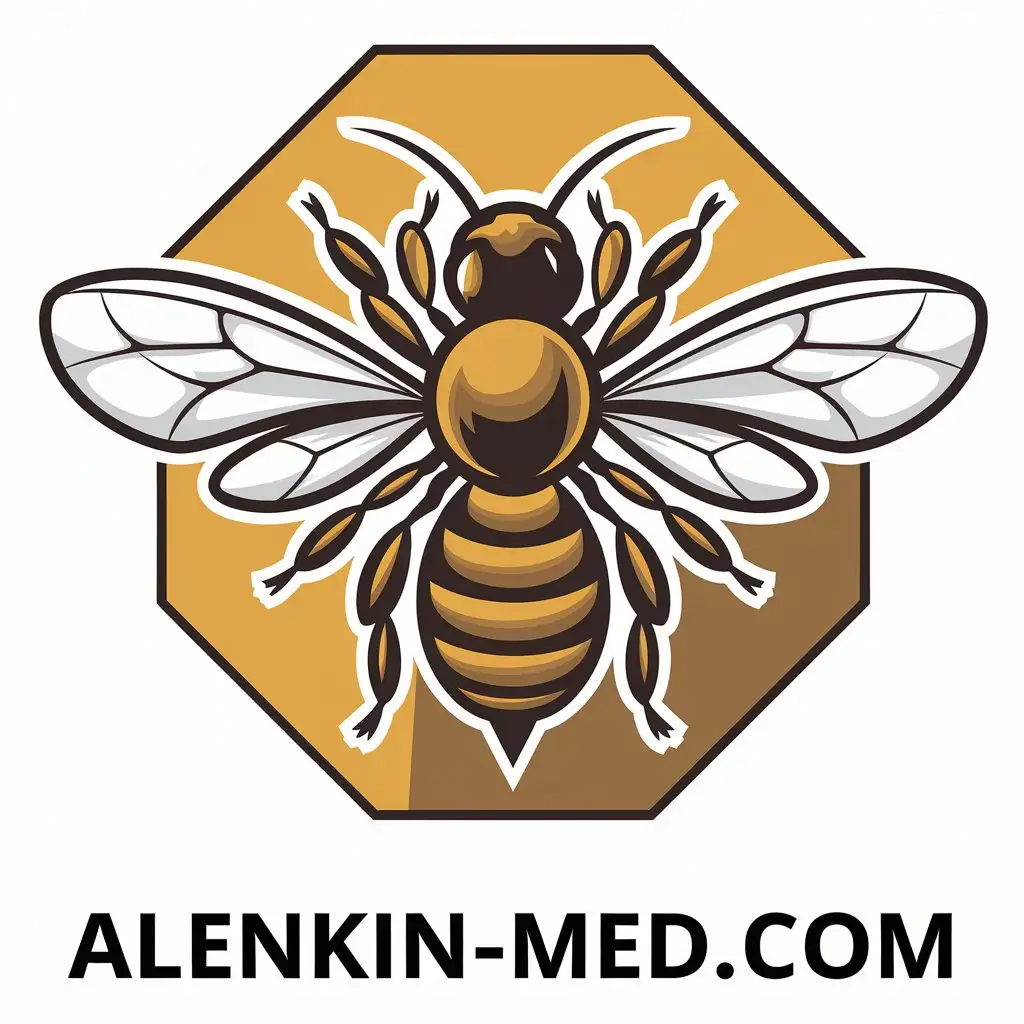 LOGO-Design-for-AlenkinMedcom-Bees-Symbolizing-Industry-Precision-with-Clear-Background